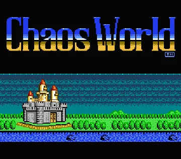 Chaos World (Japan) screen shot title